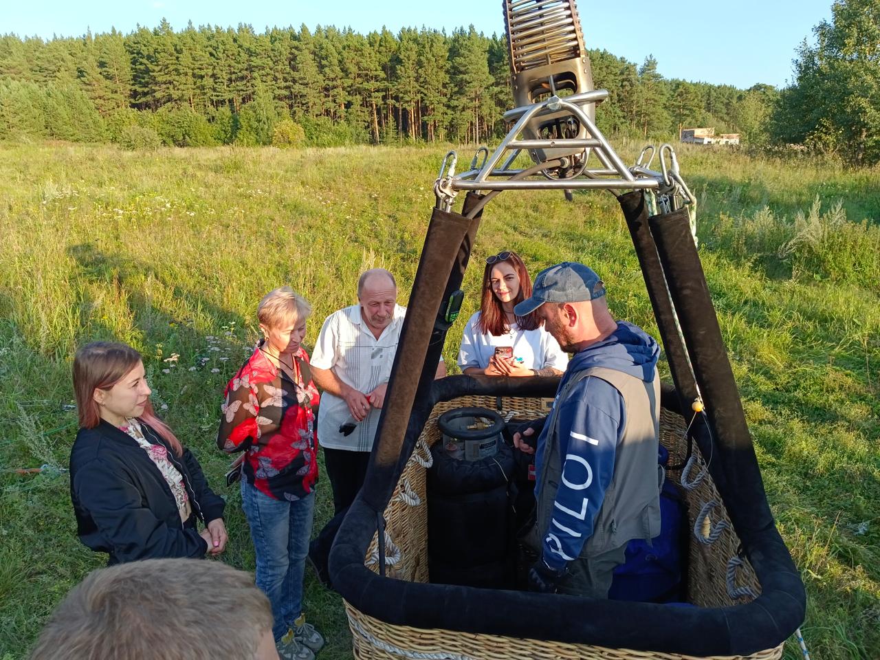 Полет на воздушном шаре в группе