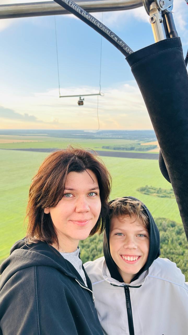 Семейный полет на воздушном шаре