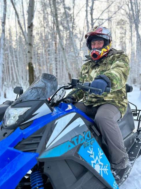 Индивидуальная прогулка на снегоходе