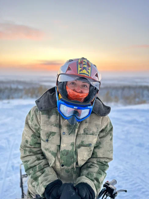 Индивидуальная прогулка на снегоходе